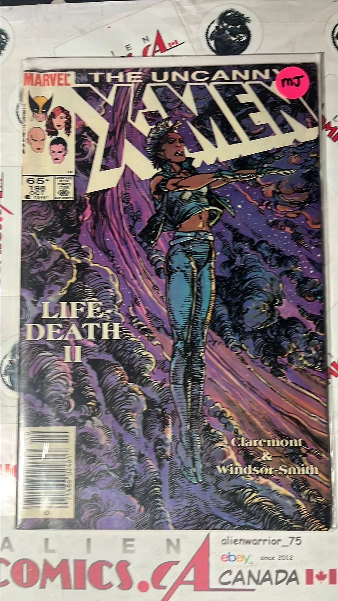 Uncanny X-men (#198 Newsstand Edition Mark Jewelers Insert Life & Death II FN)