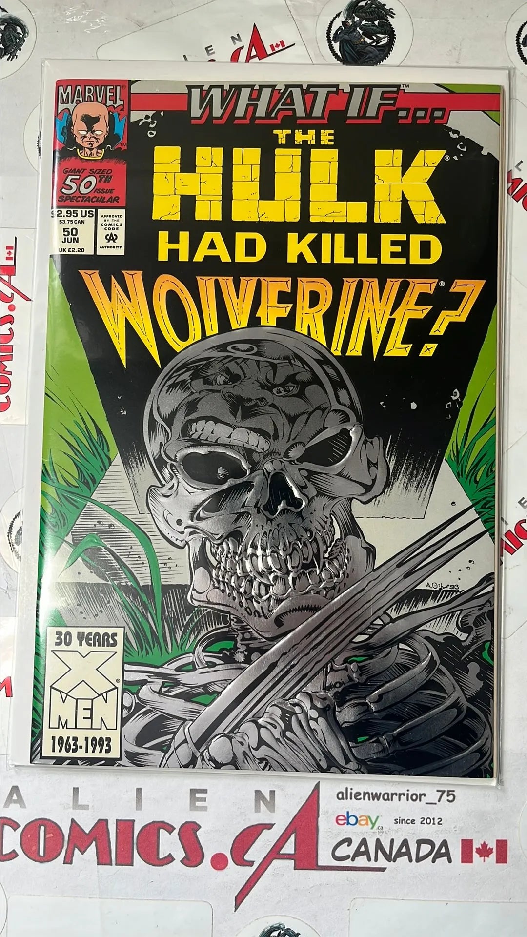 What ...If? (#50 The Hulk Had Killed Wolverine? Direct Edition Foil VF+)