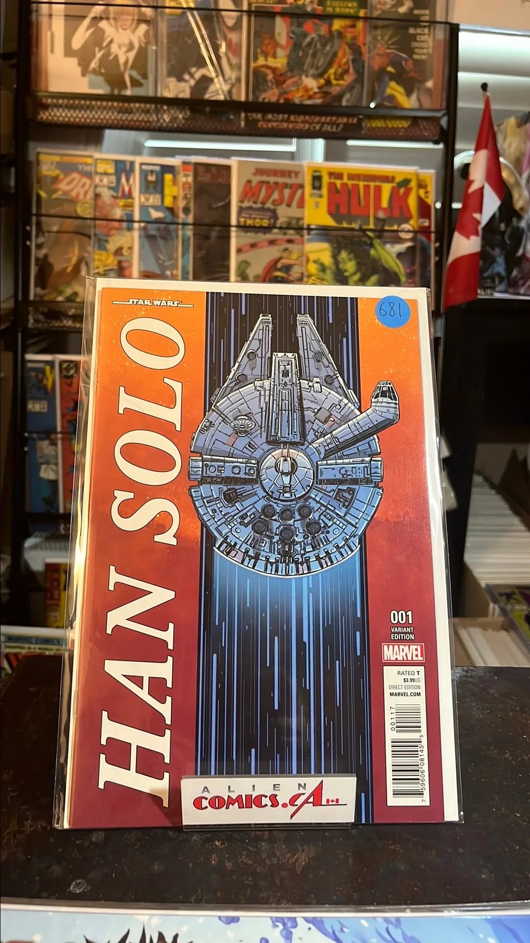 Han Solo (#1B Brooks Millennium Falcon 1:10 Variant NM)
