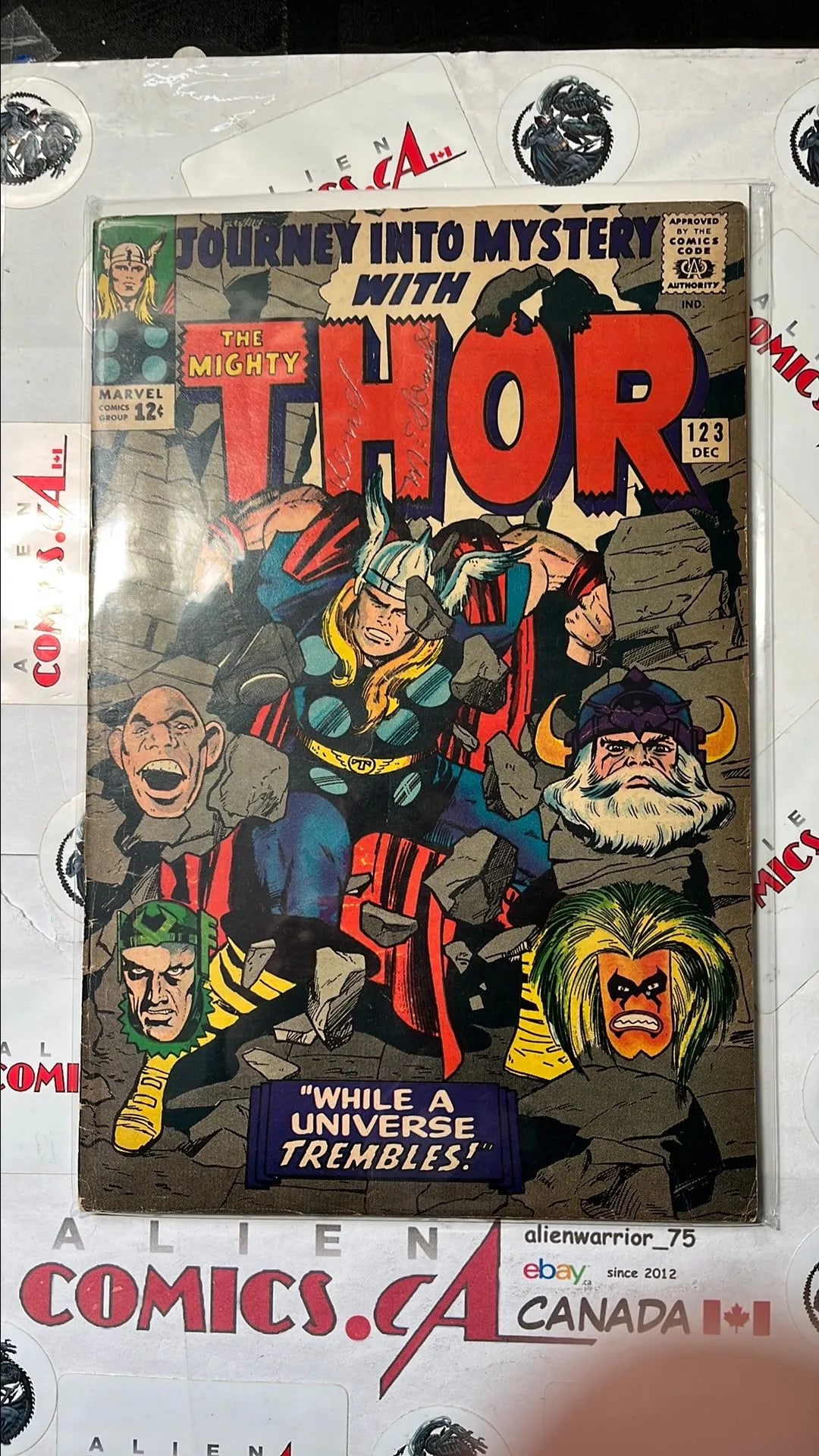 Journey into Mystery (#123 With The Mighty Thor: While A Universe Trembles Jack Kirby Cover Art Stan Lee Story VG)