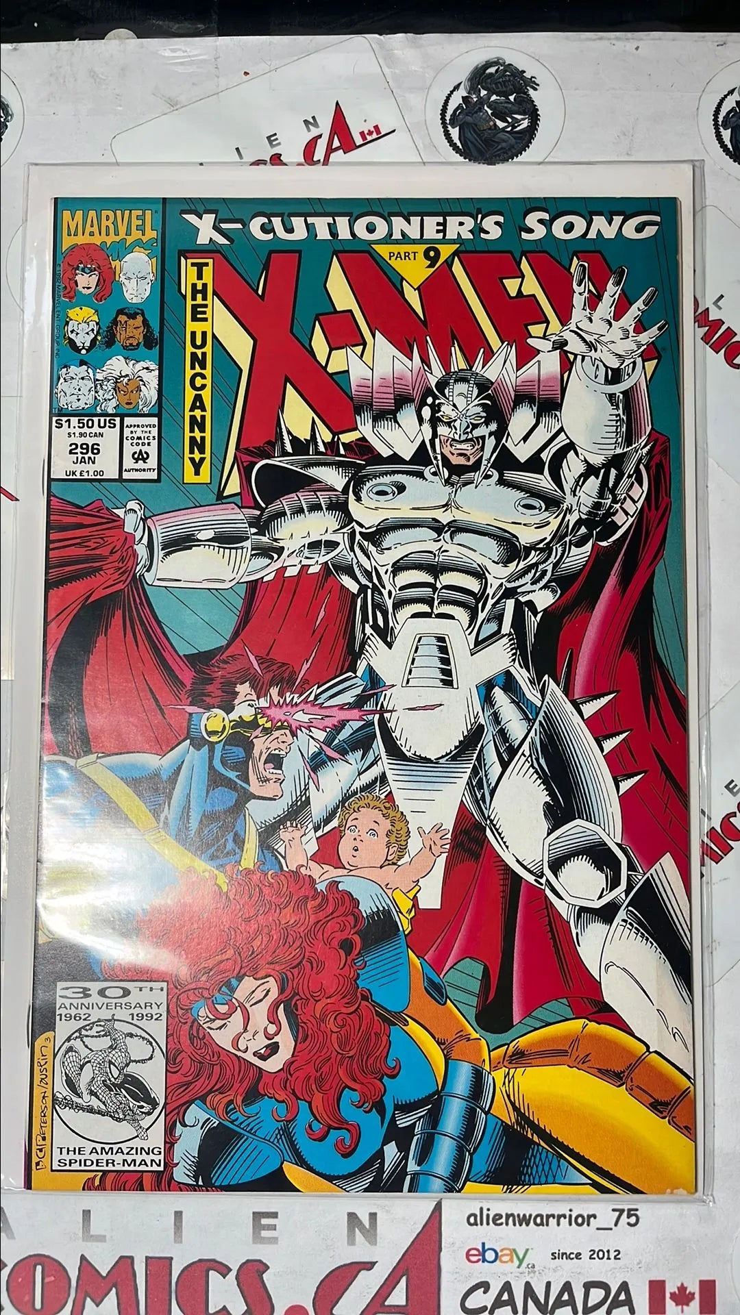 Uncanny X-men (#296 Direct Edition X-Cutioner's Song Part 9 NM)