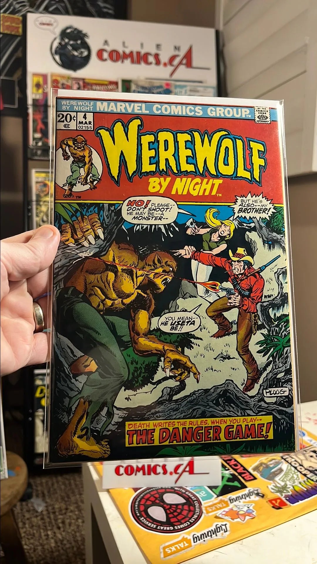 Werewolf by Night (#4 20¢ Cover Mike Ploog Cover Art The Danger Game! NM-)