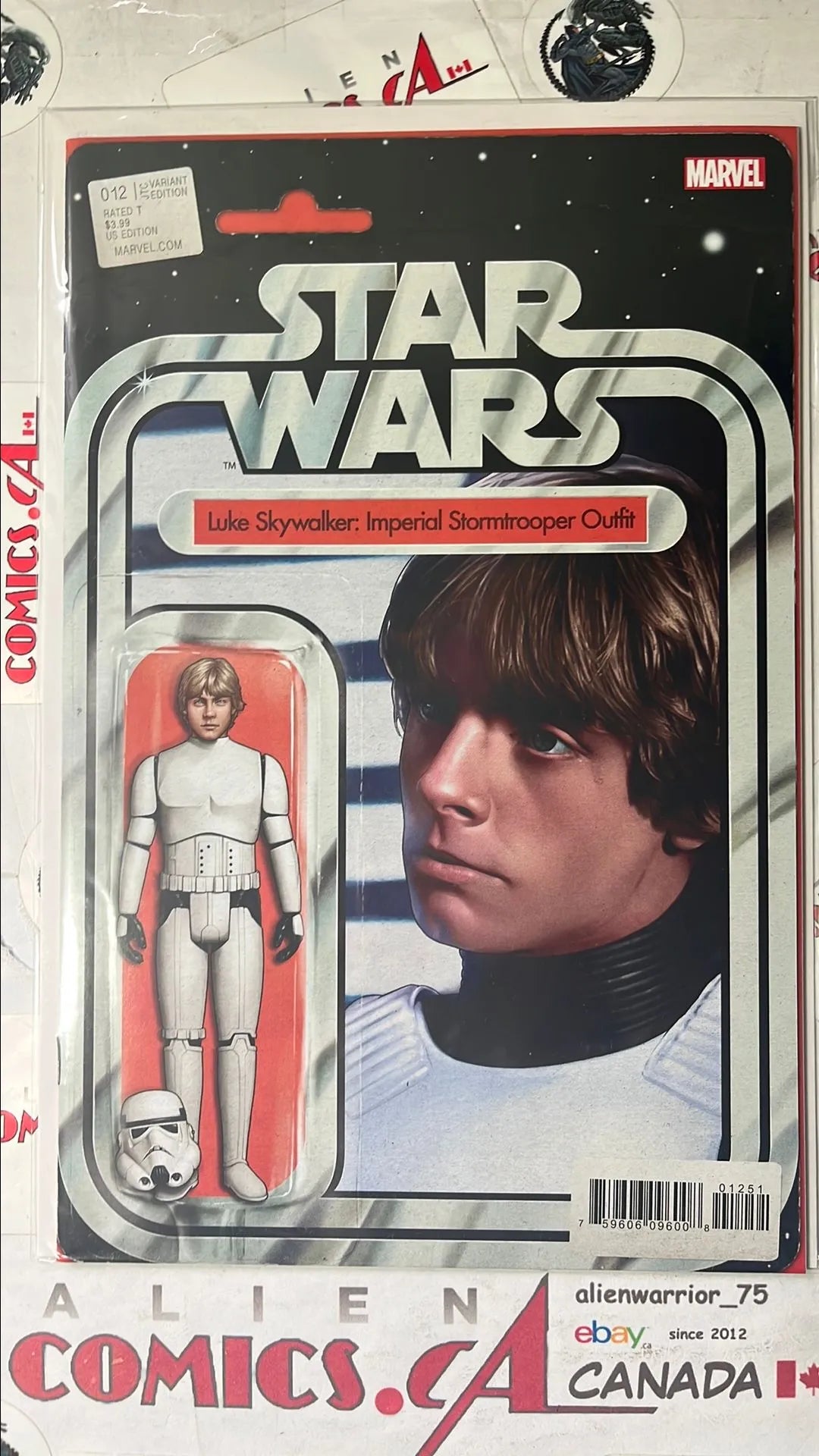 Star Wars (Action Figure Variant #12B Luke Skywalker: Imperial Stormtrooper Outfit HTF NM)