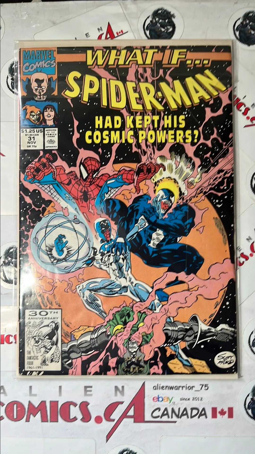 What ...If? (#31 Spider-man Had Kept HIs Cosmic Powers? Direct Edition 1st app. Cosmic Spider-man VG)