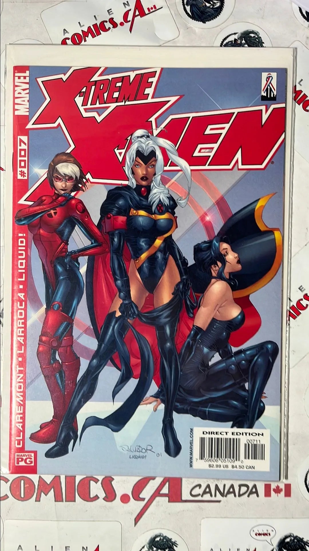 X-Treme X-men (#7 Marvel 2002 Direct Edition Rogue, Storm & Psylocke NM)
