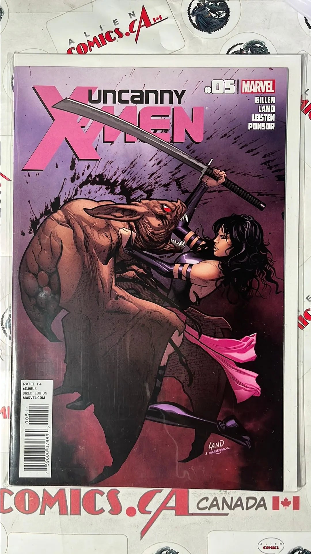 Uncanny X-men (#5 Marvel 2012 Psylocke Kills Giant Bat NM)
