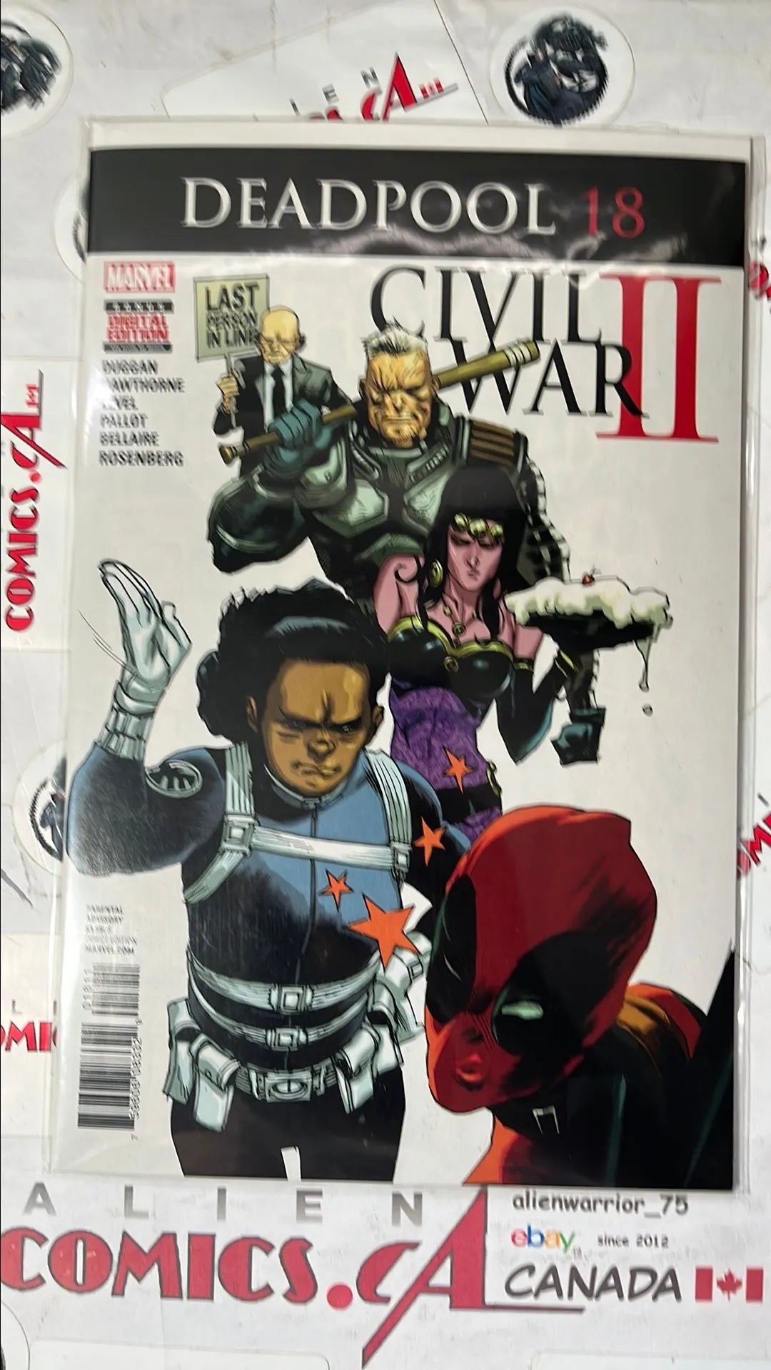Deadpool (#18 Marvel 2016 Civil War II Slap Deadpool Line-Up NM)