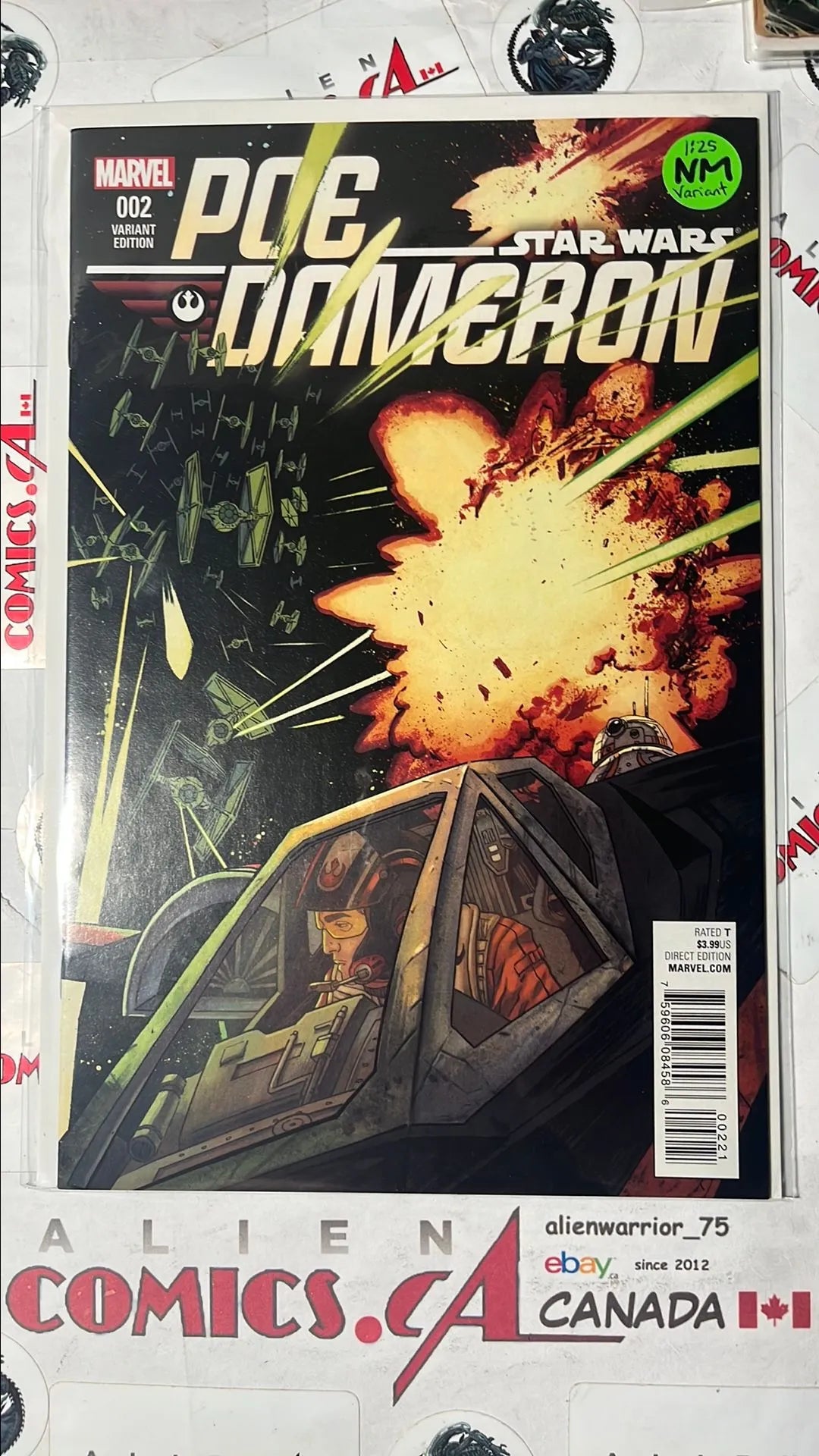 Poe Dameron (#2A Declan Shalvey 1st app. Captain Phasma: First Order Commander 1:25 Variant NM)