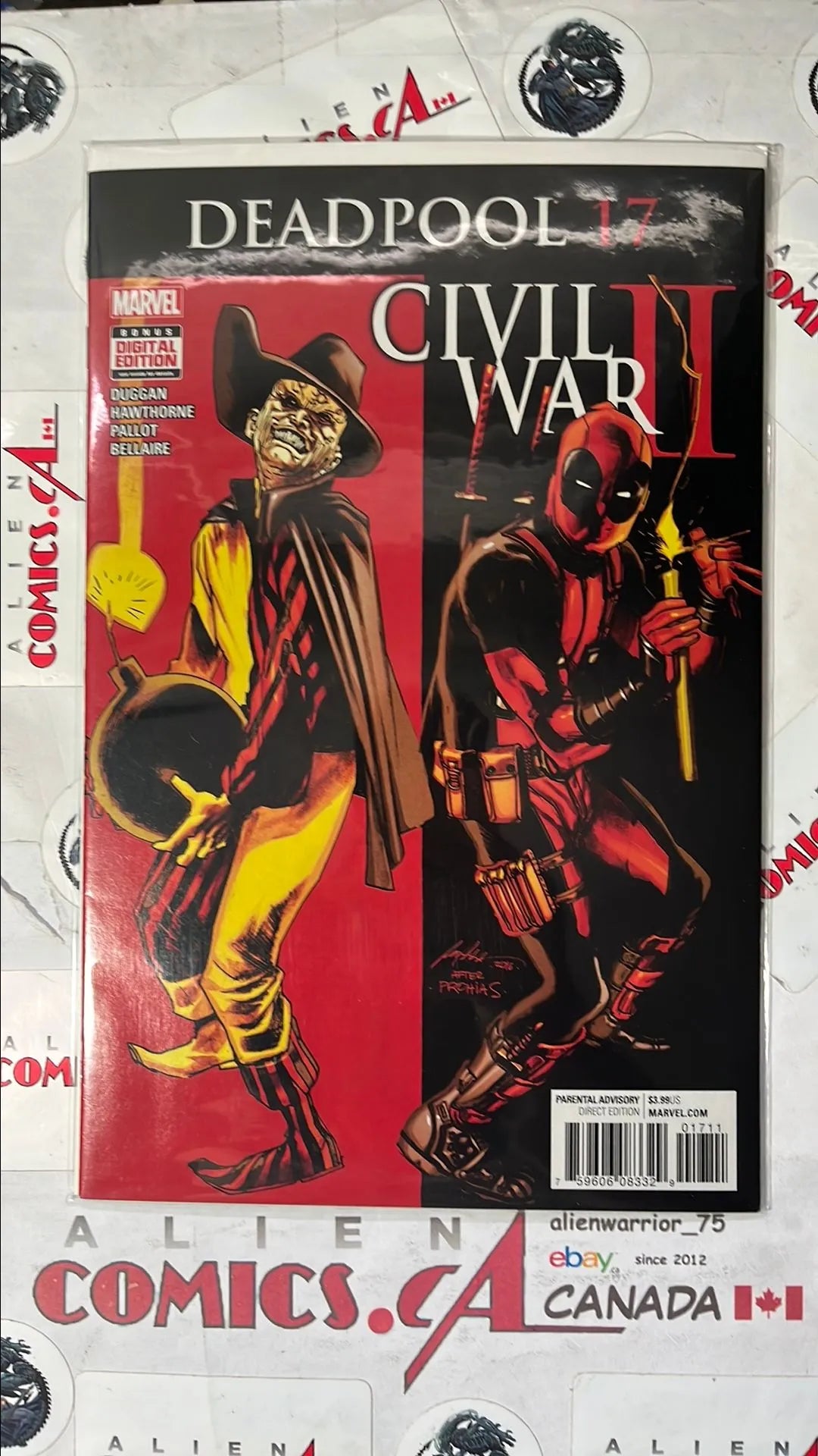 Deadpool (#17 Marvel 2016 Civil War II Splitscreen Bomb & Dynamite NM)