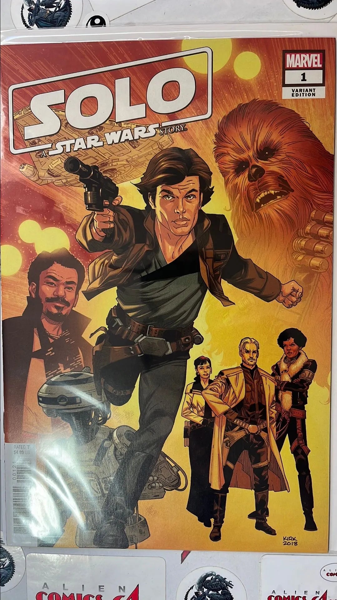Solo (#1K Adaptation Leonard Kirk 1:25 Variant 1st app. Qi'ra HTF NM)