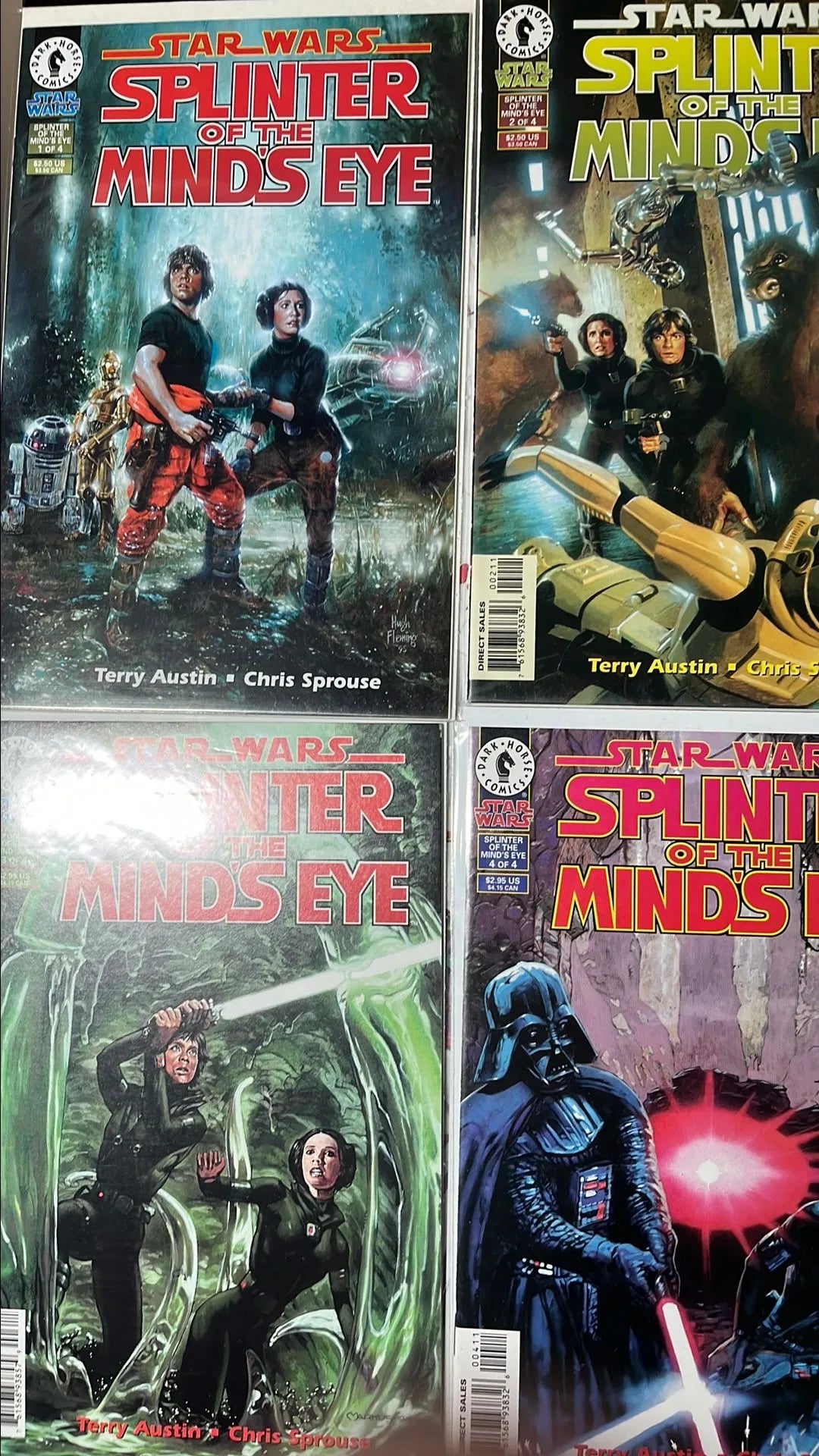 Splinter of the Mind's Eye (4-Book Lot Complete Series NM)