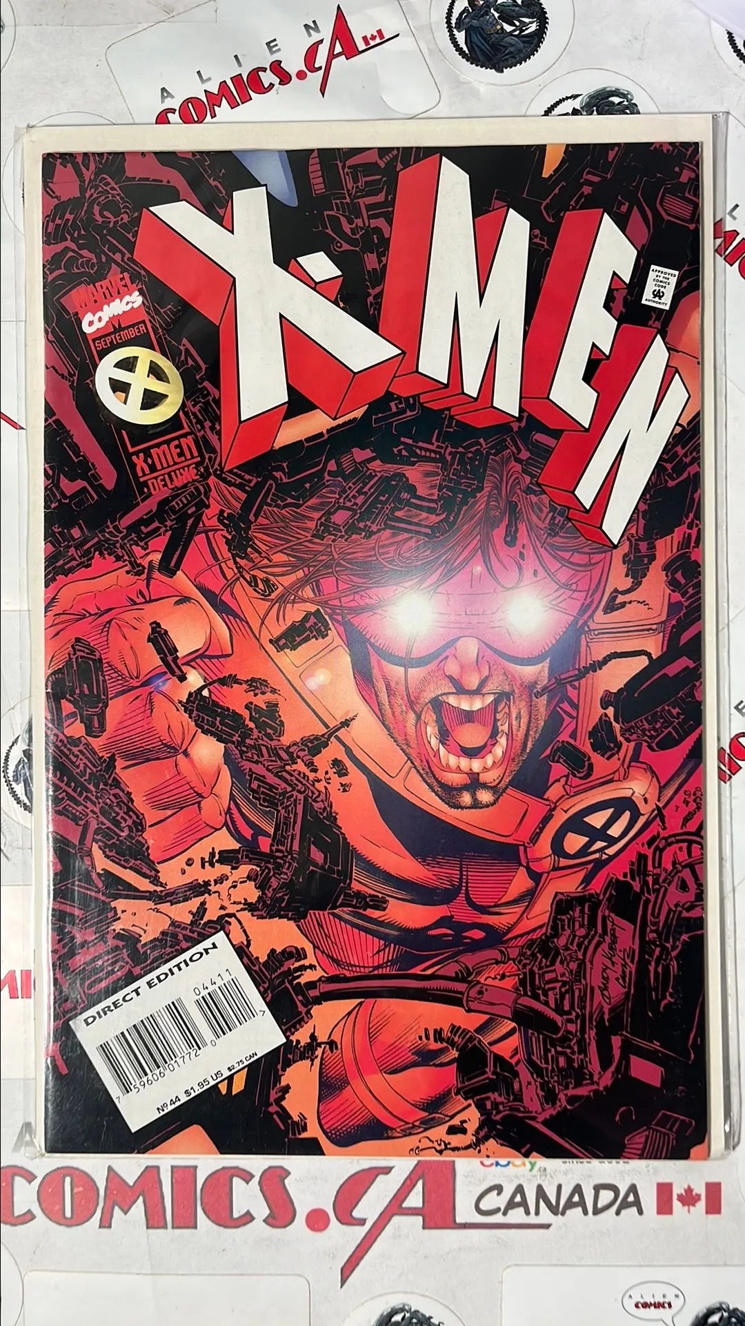 X-men (#44 Marvel 1995 Direct Edition Cyclops Cover NM)