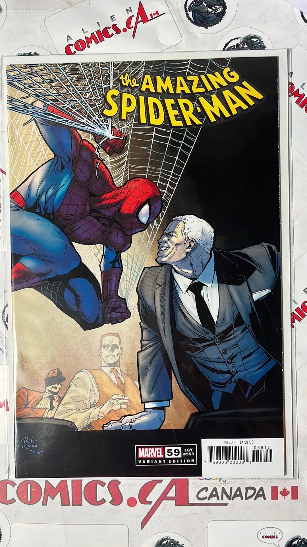 Amazing Spider-man (#59 LGY953 Marvel 2024 Rickie Yagawa 1:25 Variant NM)