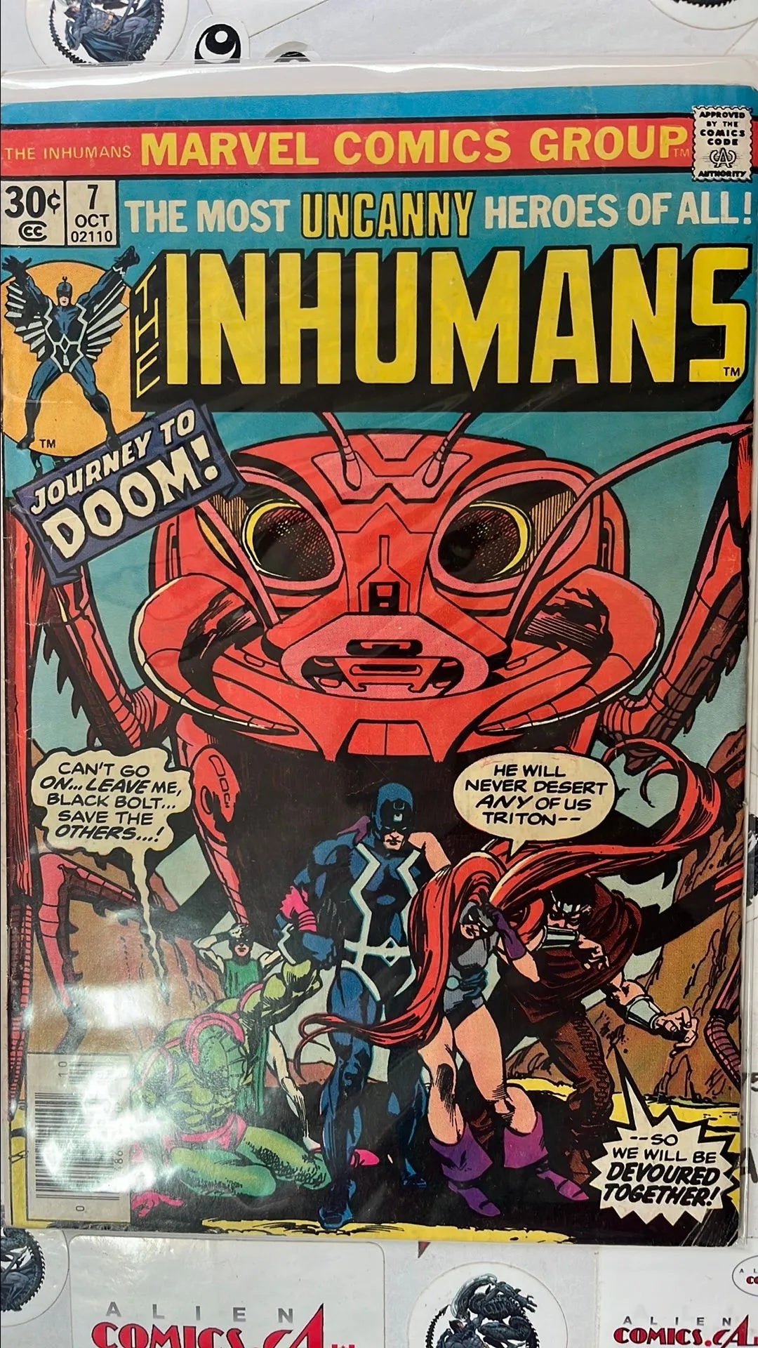 Inhumans (#7 Newsstand Edition Journey to Doom! VF+)