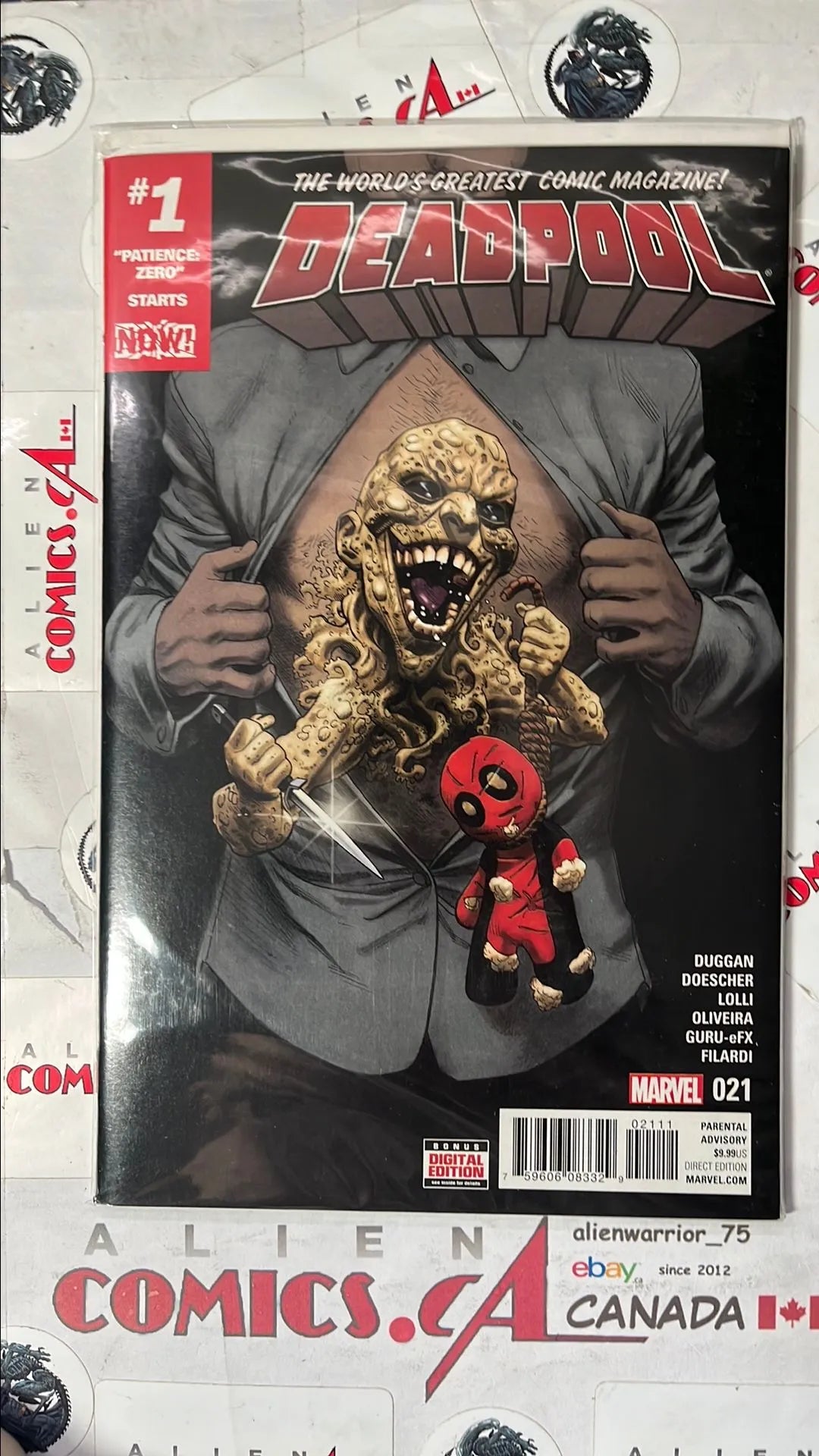 Deadpool (#21 Marvel 2016 Patient Zero Part 1 NM)