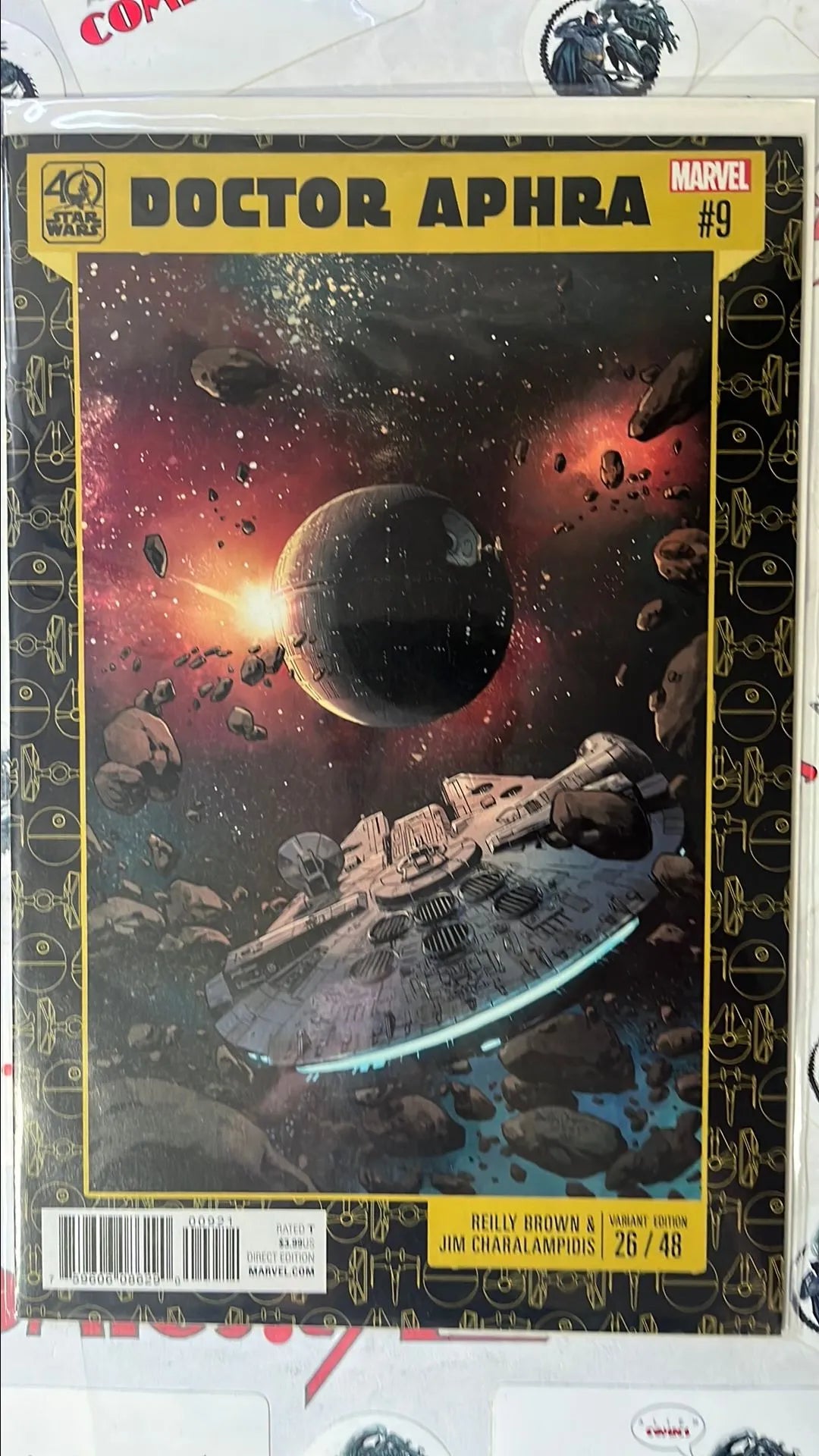 40th Anniversary ANH (#25 Doctor Aphra #9 Manufacturing ERROR Misprint 26/48 NM)