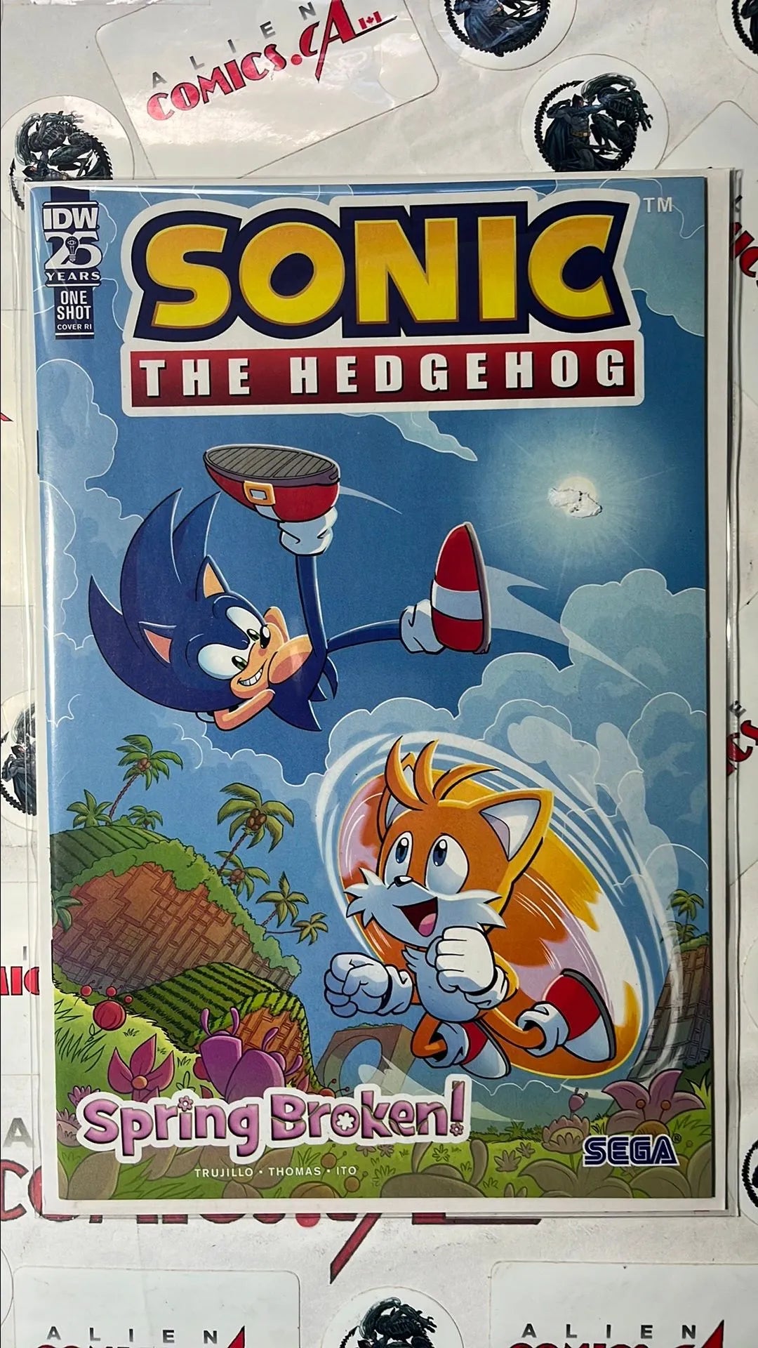 Sonic the Hedgehog (One-Shot Marvel 2025 Retail Incentive Variant Spring Broken NM)