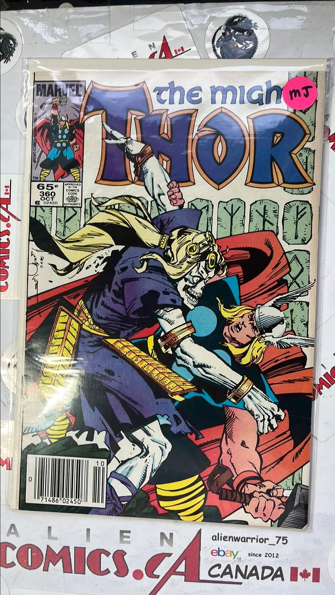 Mighty Thor (#360 Newsstand Edition Mark Jewelers Insert FN/VF)