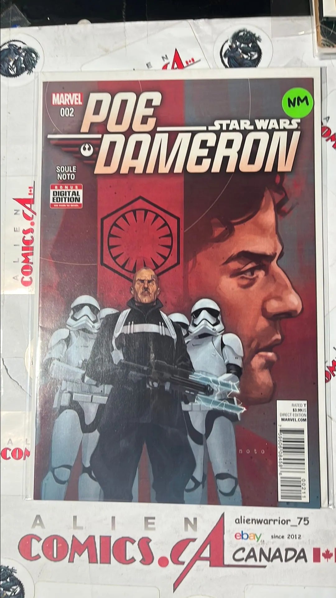 Poe Dameron (#2 Cover A 1st app. Captain Phasma: First Order Commander NM)