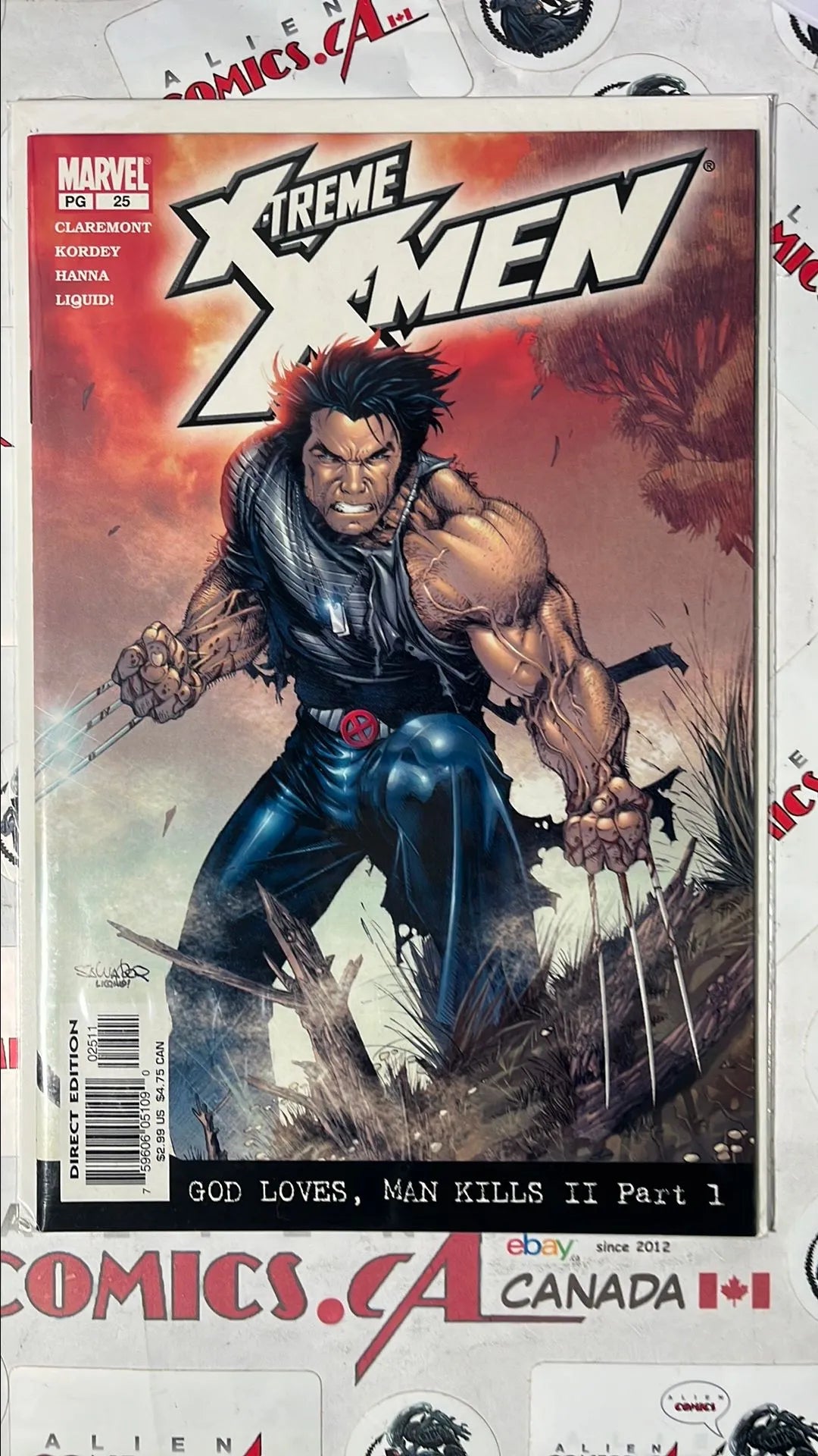 X-Treme X-men (#25 Marvel 2003 Direct Edition Wolverine NM)