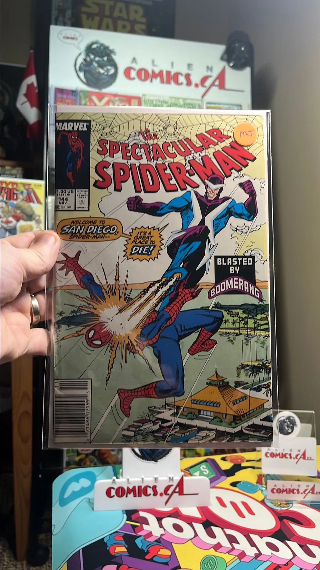 Peter Parker: The Spectacular Spider-man (#144 Newsstand Edition Mark Jewellers Insert FN)