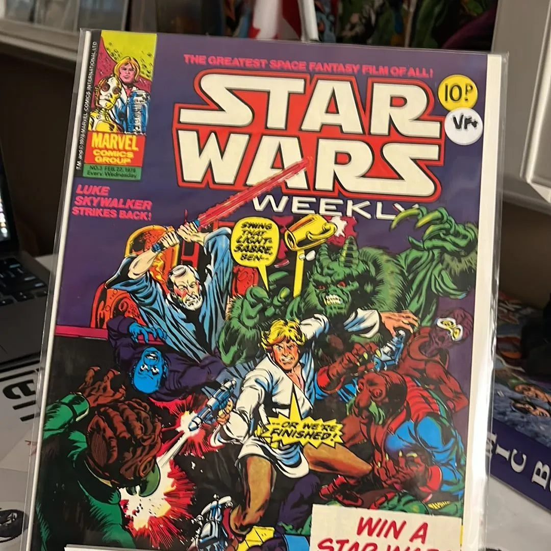 Star Wars: Weekly (Marvel 1977 UK Oversized Issue #3 10p Price VF+)