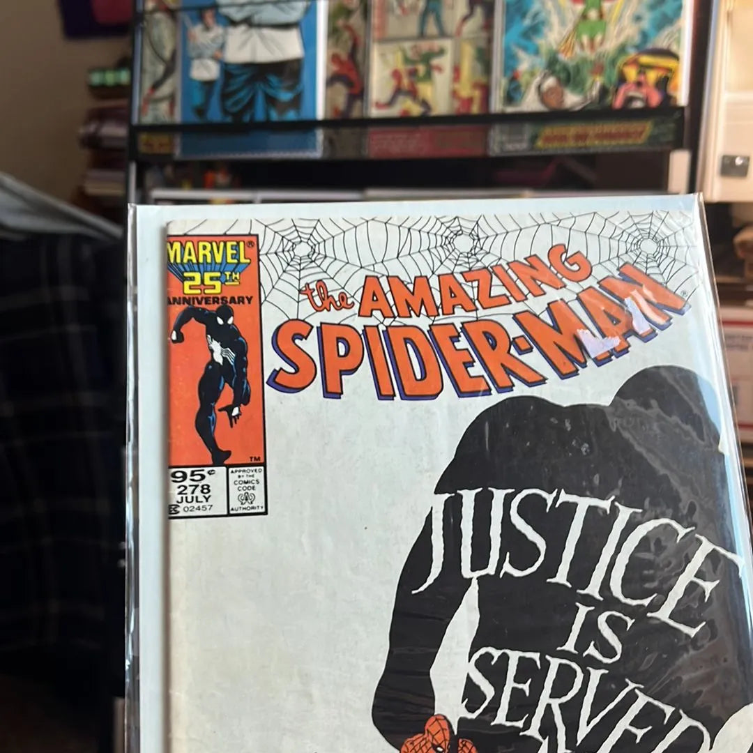 Amazing Spider-man (#278 95¢ Canadian Price Variant Justice Is Served VF-)