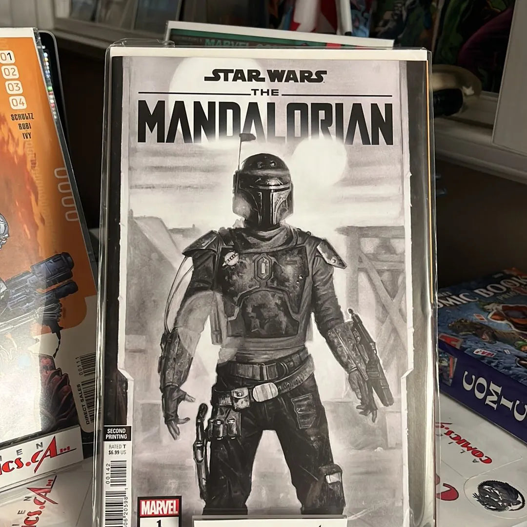 The Mandalorian Season 2 (#1 Black & White Cover 2nd print HTF NM)