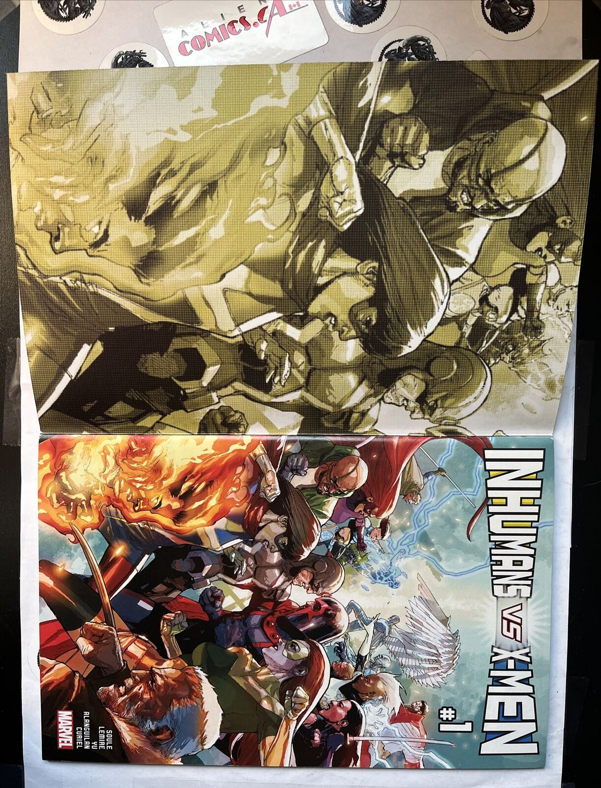 INHUMANS vs. X-MEN 1 Marvel Comics 2017 DOUBLE COVER Rare HIGH GRADE