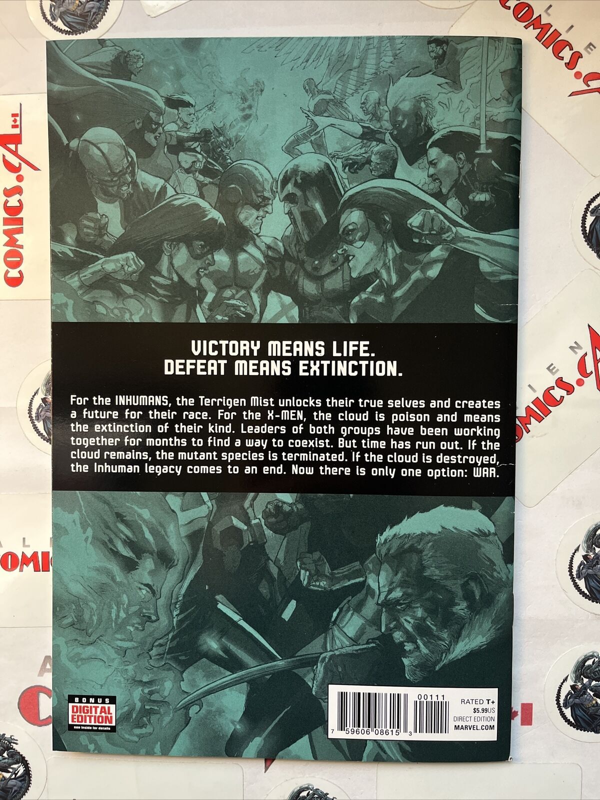 INHUMANS vs. X-MEN 1 Marvel Comics 2017 DOUBLE COVER Rare HIGH GRADE