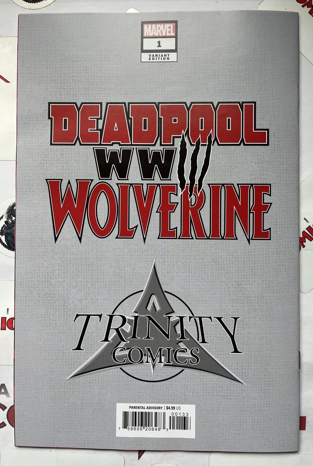 Deadpool & Wolverine WWIII 1 Trinity Comics Exclusive Tao Variant HTF HIGH GRADE