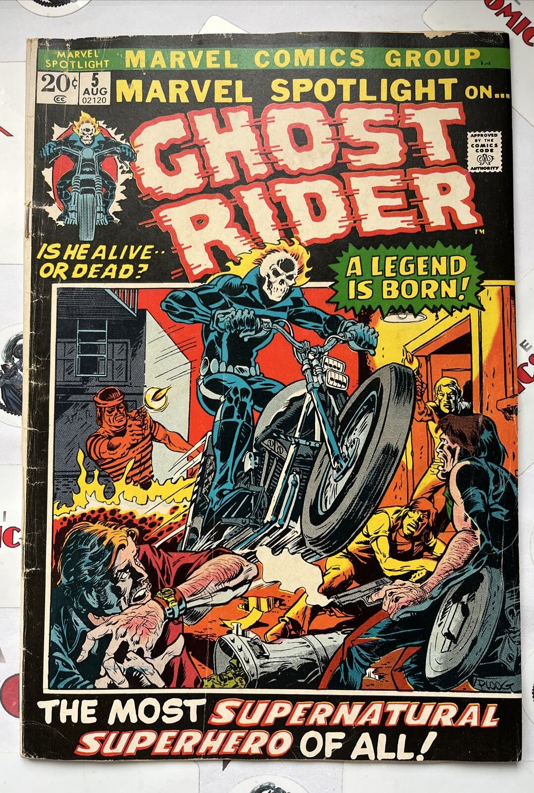 MARVEL SPOTLIGHT 5 1st app. Johnny Blaze/Ghost Rider Marvel 1972 MAJOR KEY 🔑