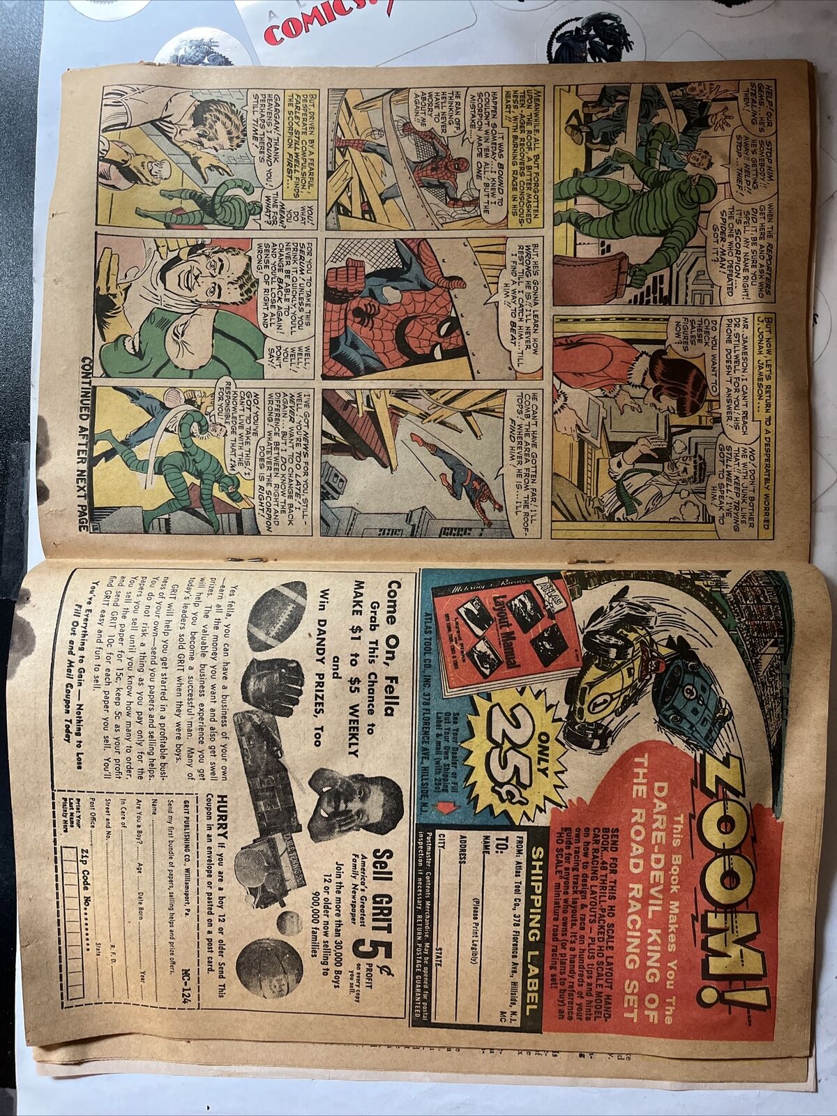 AMAZING SPIDER-MAN 20 1st app. Scorpion Marvel 1965 Compete with Pin-Up RARE
