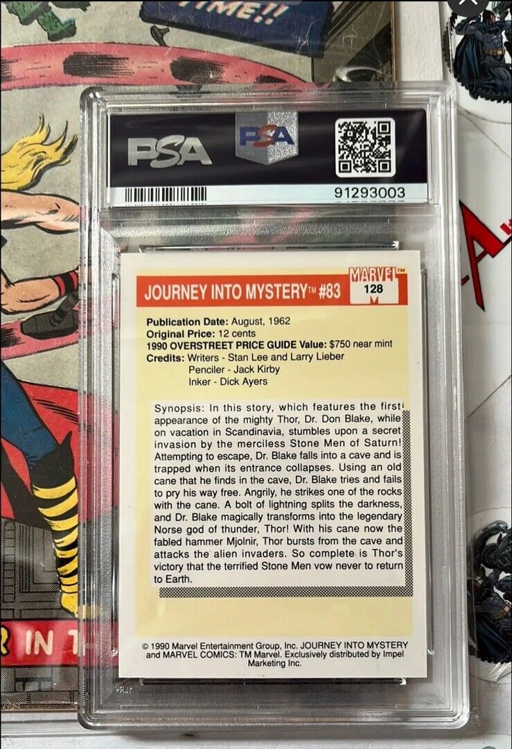 JOURNEY INTO MYSTERY 83 Golden Record REPRINT 1st app. Thor & PSA 10 GM Card š