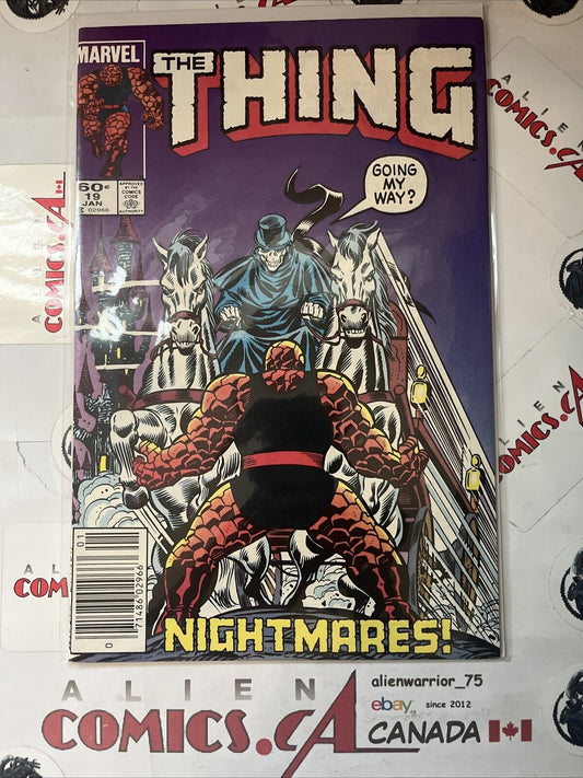 THE THING 19 Marvel Comics 1985 TRIPLE COVER! Mfg. ERROR Rare HIGH GRADE