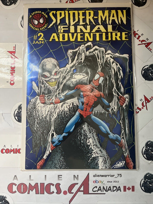 SPIDER-MAN THE FINAL ADVENTURE 2 Marvel 1996 DOUBLE COVER! Mfg. ERROR HIGH GRADE