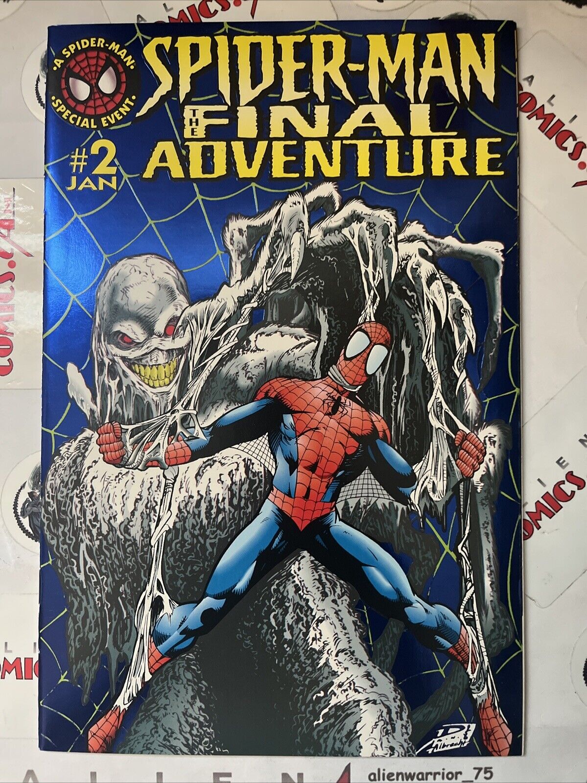 SPIDER-MAN THE FINAL ADVENTURE 2 Marvel 1996 DOUBLE COVER! Mfg. ERROR HIGH GRADE