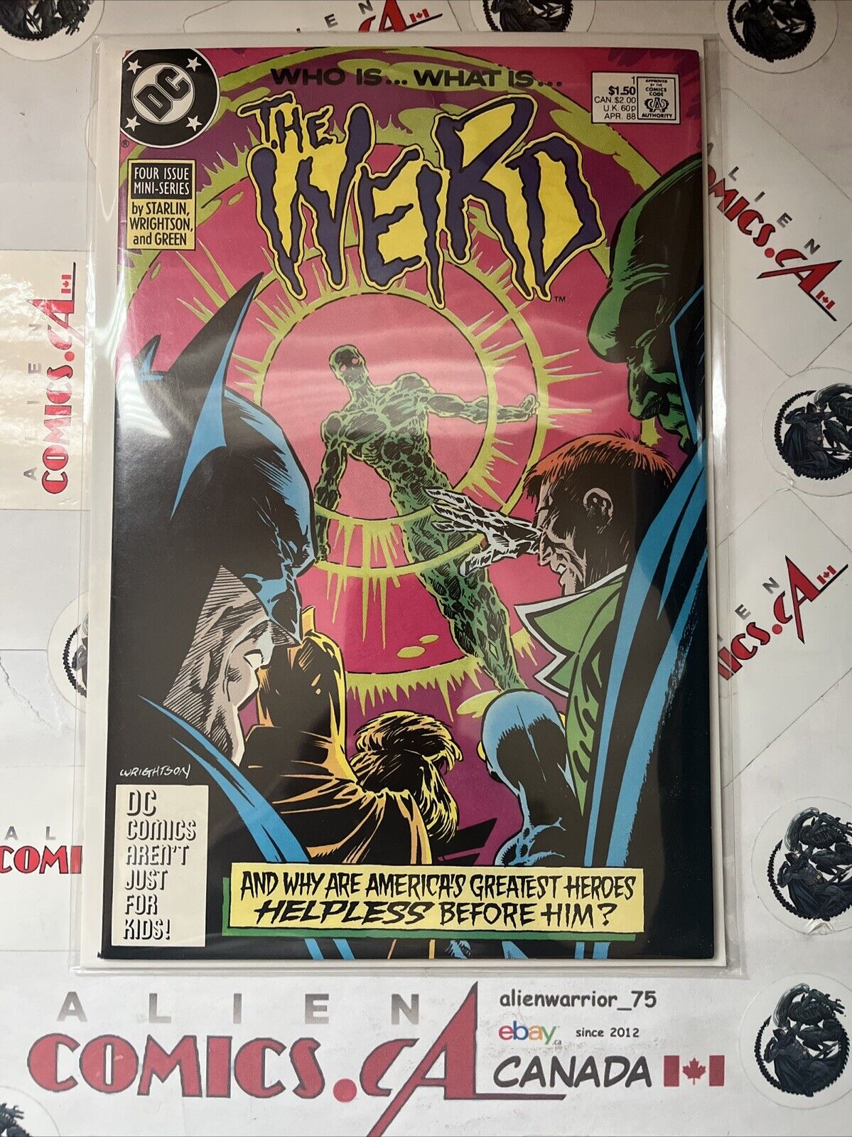 THE WEIRD 1-4 Complete Series DC 1988 DOUBLE COVER! Starlin Wrightson HIGH GRADE