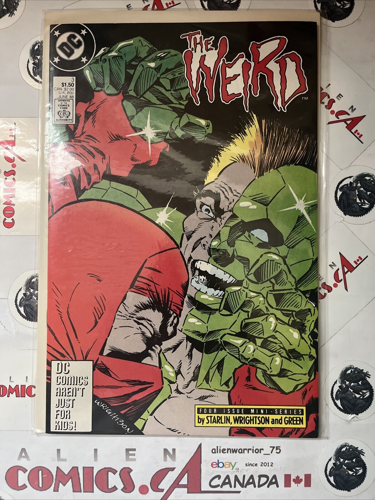 THE WEIRD 1-4 Complete Series DC 1988 DOUBLE COVER! Starlin Wrightson HIGH GRADE