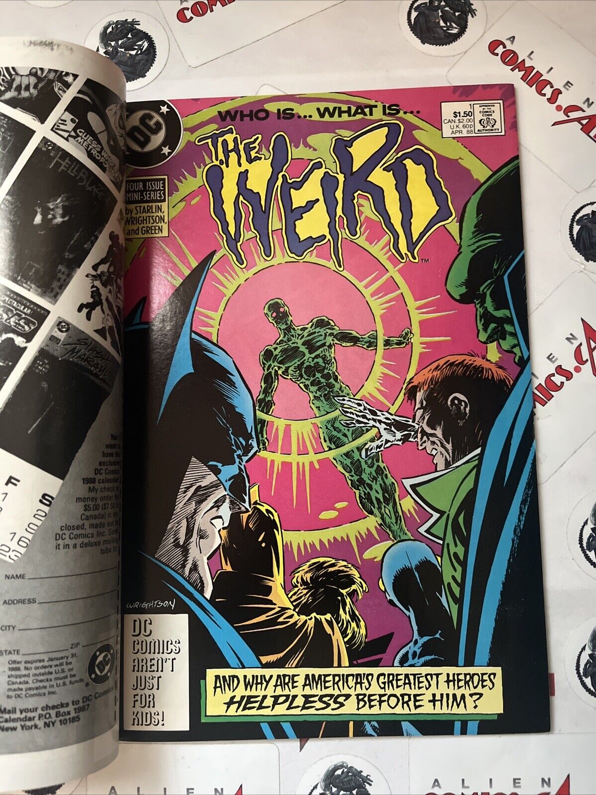 THE WEIRD 1-4 Complete Series DC 1988 DOUBLE COVER! Starlin Wrightson HIGH GRADE