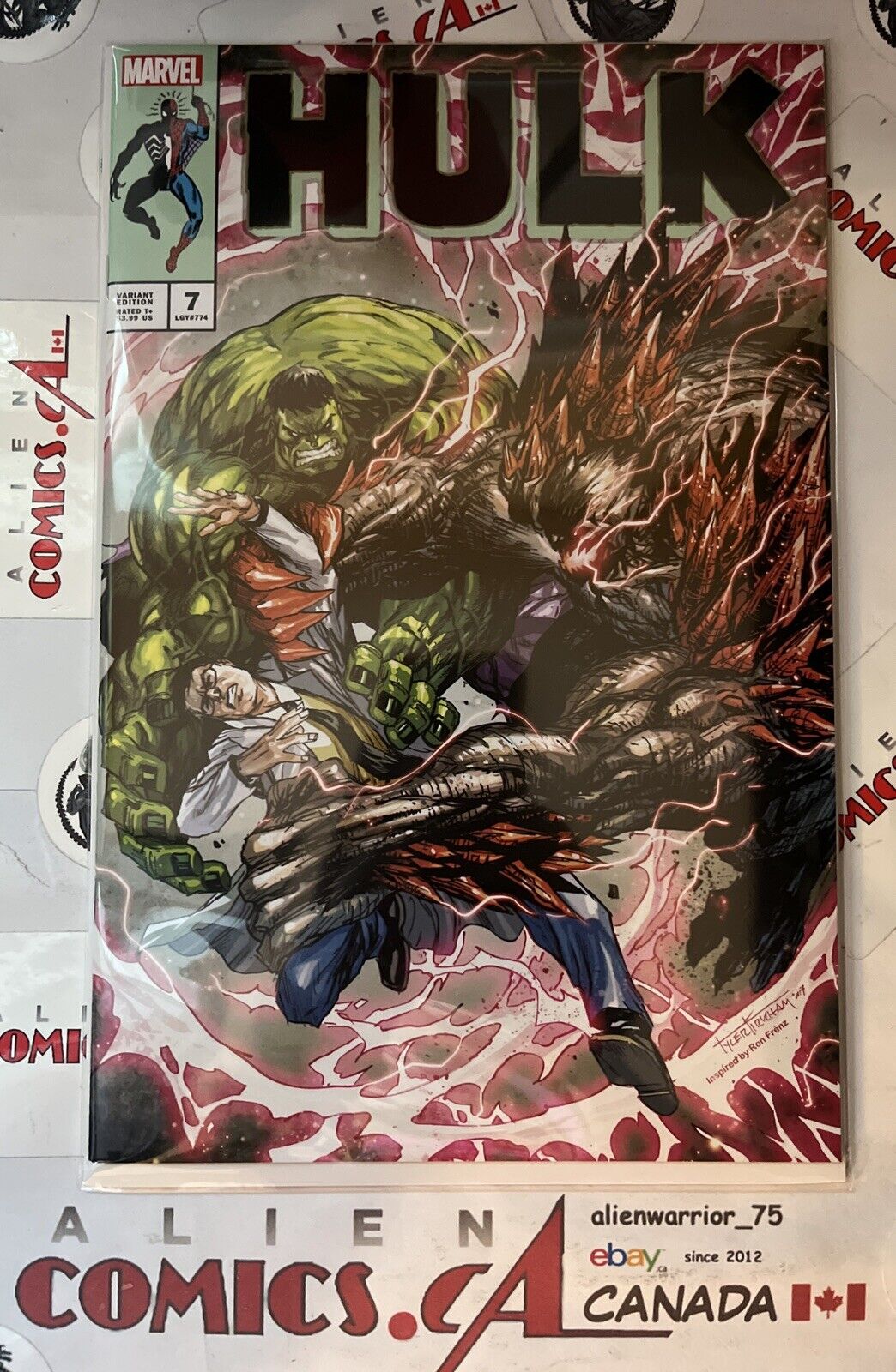 HULK 7 Tyler Kirkham Exclusive Variant Ltd to 3000 copies Marvel 2022 HIGH GRADE
