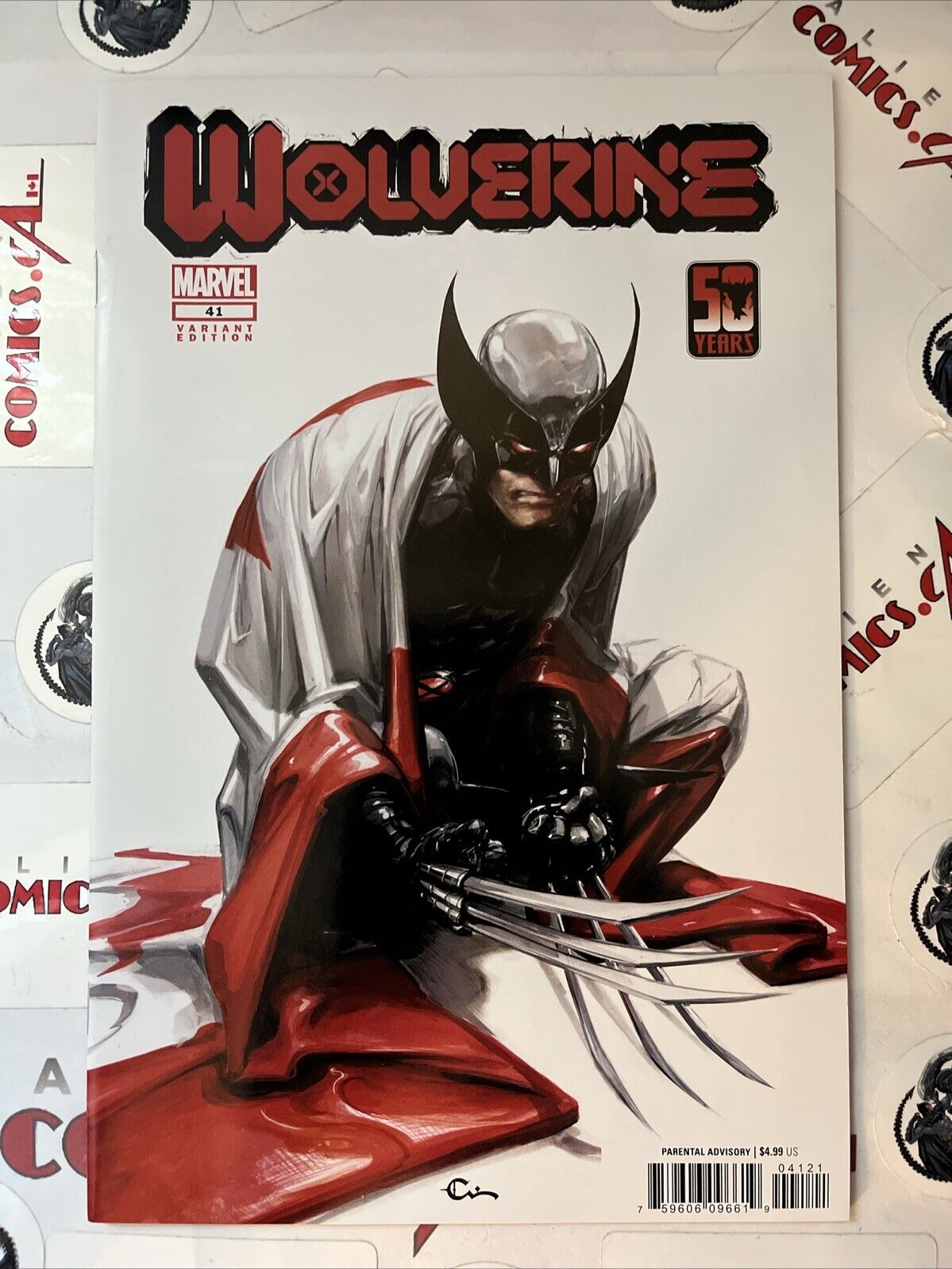 WOLVERINE 41 Clayton Crain Canada Flag π¨π¦ Variant Marvel 2024 HIGH GRADE