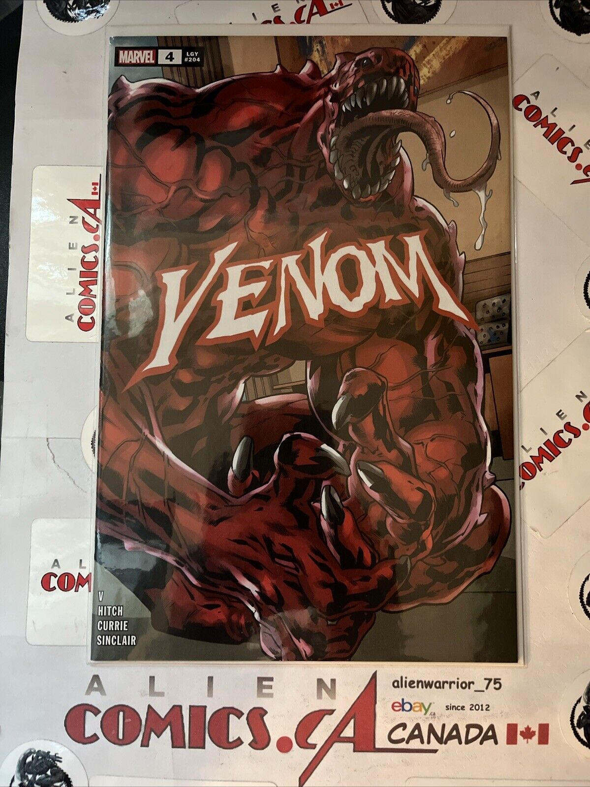 VENOM 4 1st app. Bedlam Marvel 2022 Wraparound Bryan Hitch Variant HIGH GRADE