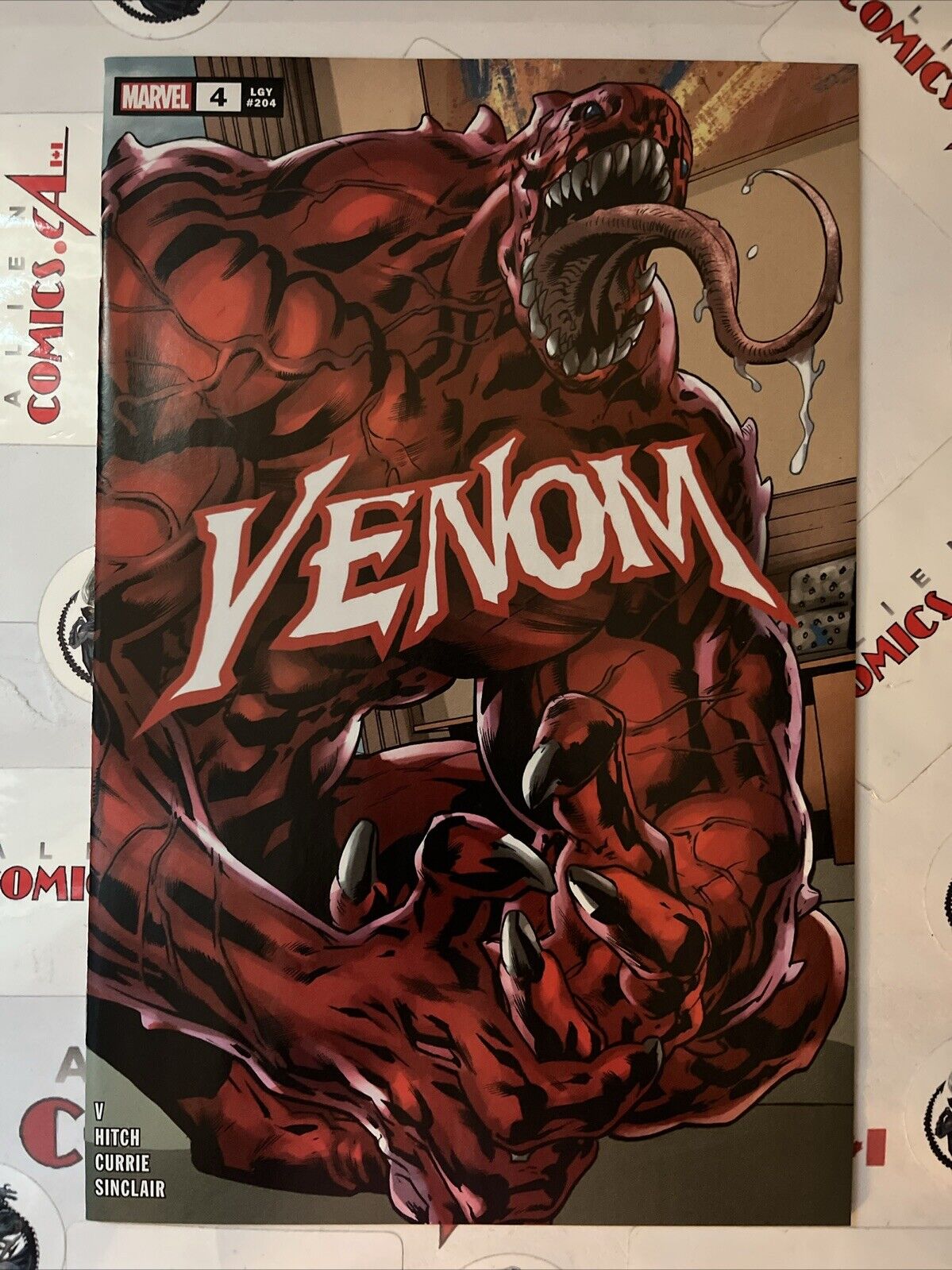 VENOM 4 1st app. Bedlam Marvel 2022 Wraparound Bryan Hitch Variant HIGH GRADE
