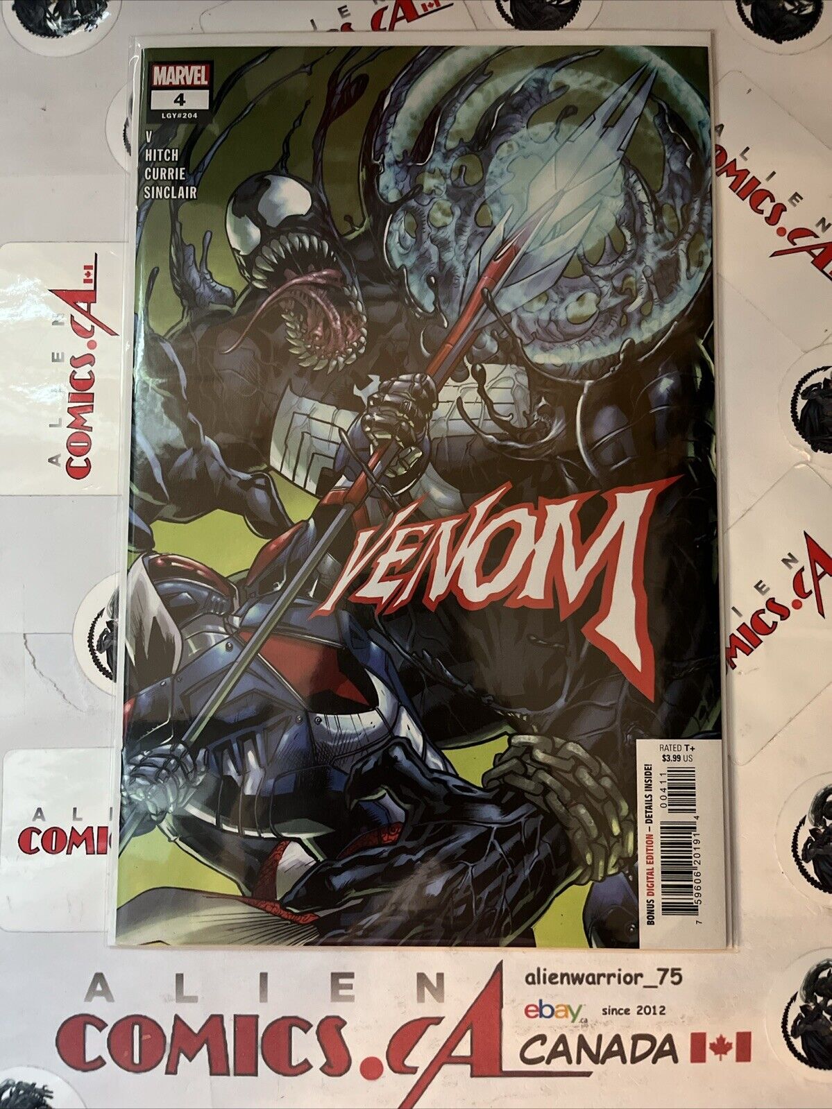 VENOM 4 1st app. Bedlam Marvel Comics 2022 LGY204 Bryan Hitch Variant HIGH GRADE