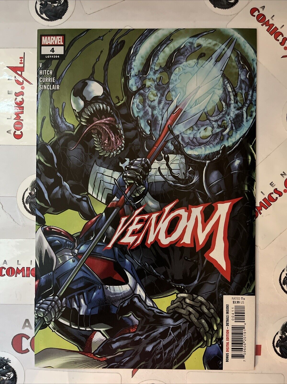 VENOM 4 1st app. Bedlam Marvel Comics 2022 LGY204 Bryan Hitch Variant HIGH GRADE
