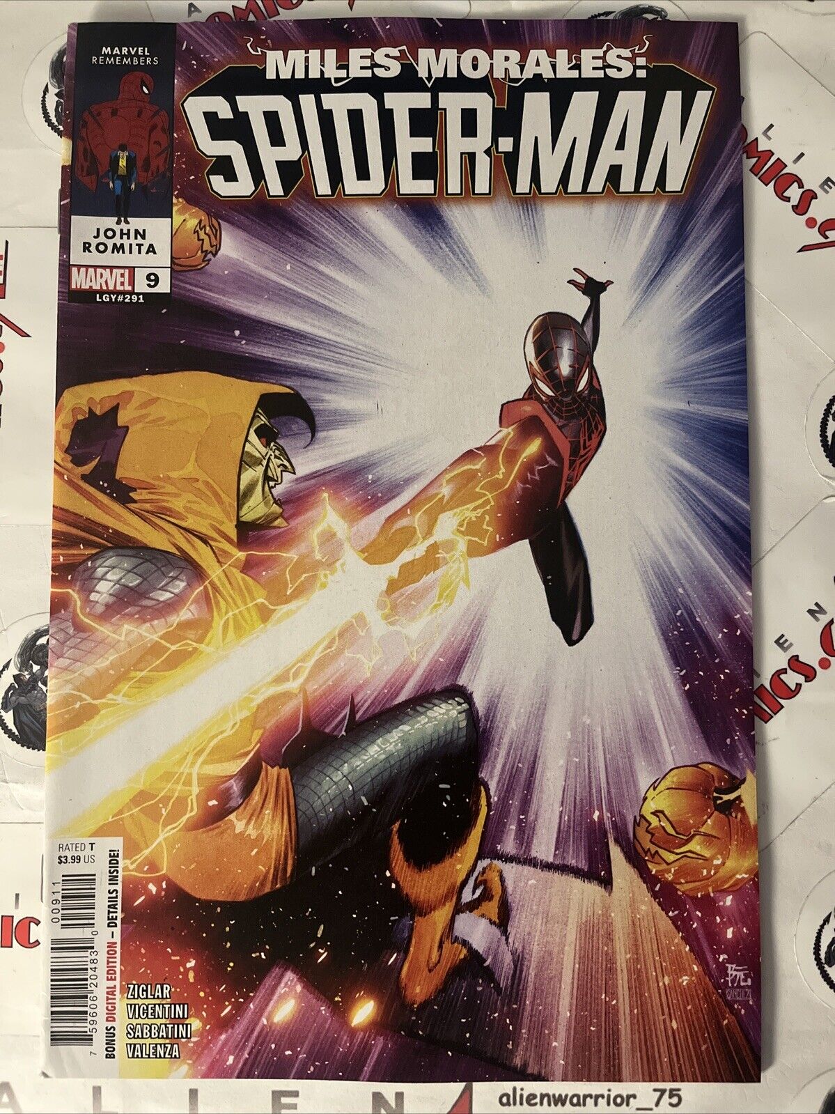 MILES MORALES SPIDER-MAN 9 John Romita Variant Hobgoblin Marvel 2023 HIGH GRADE