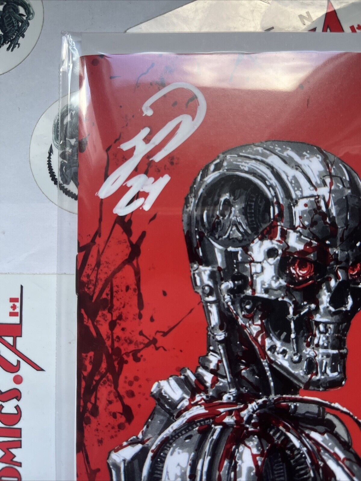 THE TERMINATOR 1 Johnny Desjardins Blood Red NYCC 2024 Exclusive Variant Signed