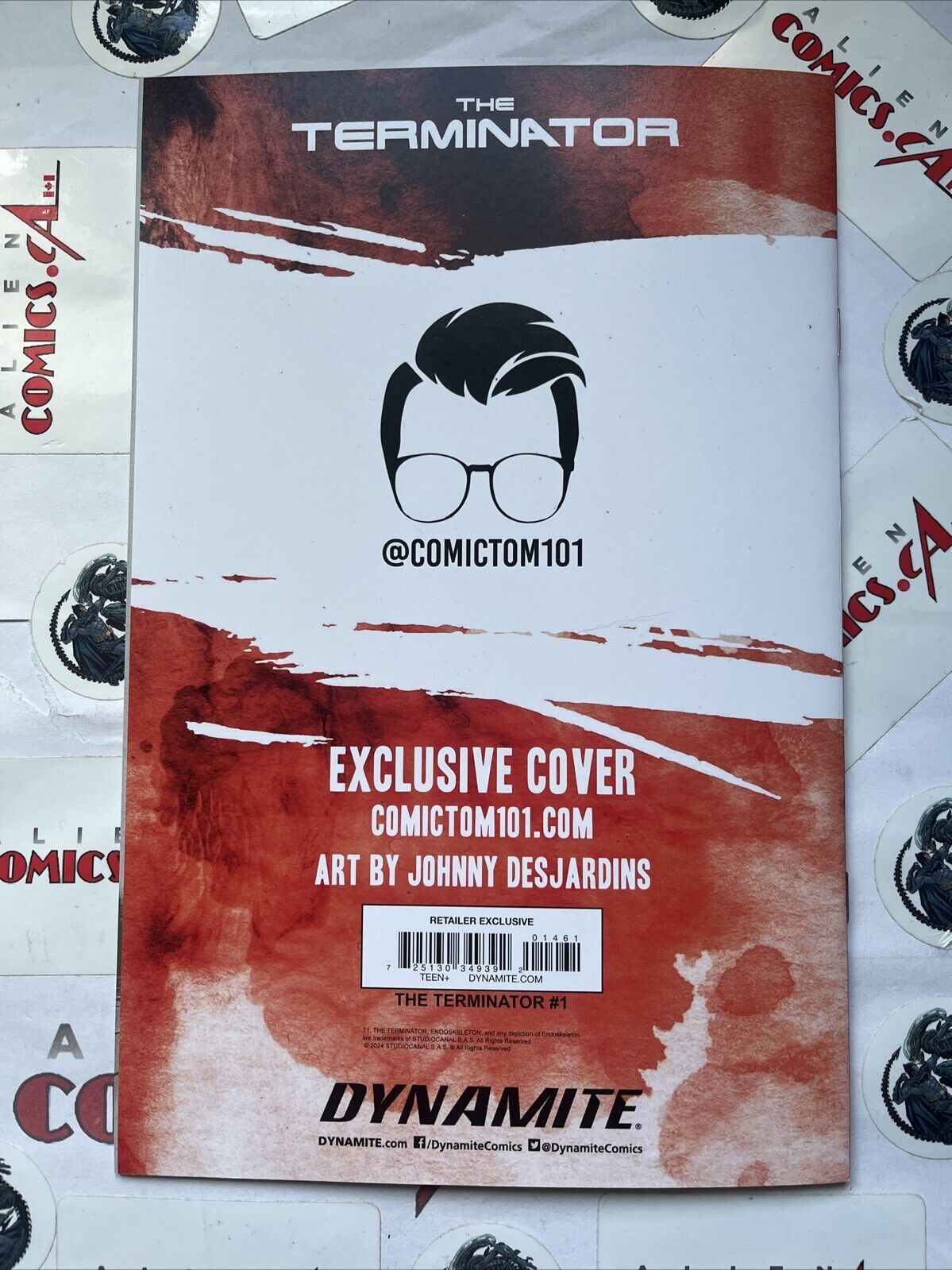 THE TERMINATOR 1 Johnny Desjardins Blood Red NYCC 2024 Exclusive Variant Signed