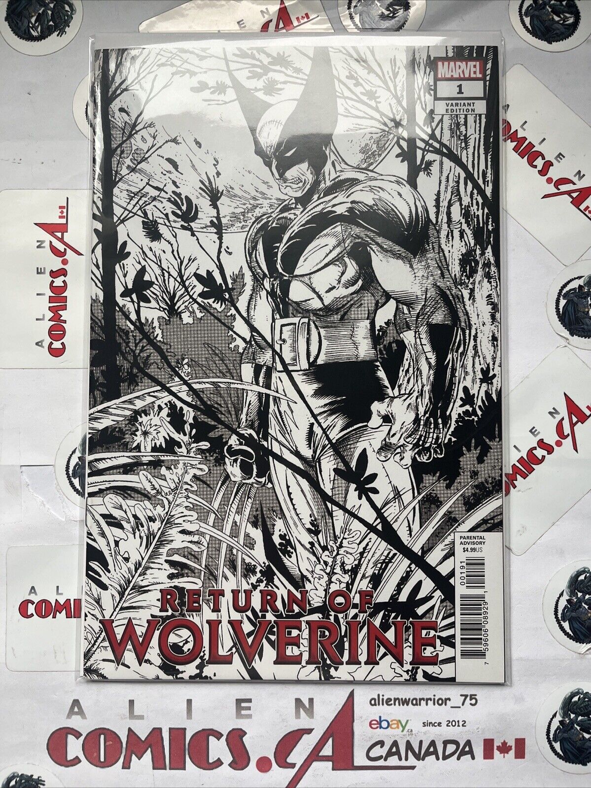RETURN OF WOLVERINE 1 Todd McFarlane 1:1000 Sketch Variant Scarce HIGH GRADE